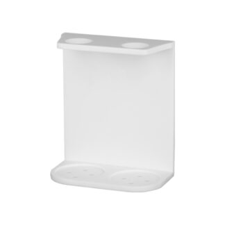 Doppelte Wandhalterung Pure aus weißem Corian für Spender Maxi Stick 500ml | Amonn