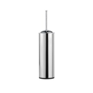 Wall toilet brush in chrome-plated stainless steel | Amonn
