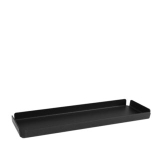 Vassoio espositore Ally in alluminio nero - 30x8cm