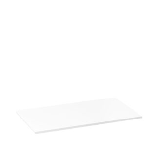 Linear 0.5 tray in white satin-finished plexiglass - 24x14x0,5cm