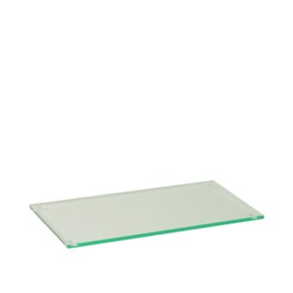 Linear 0.5 tray in transparent glass-effect plexiglass - 24x14x0,5cm