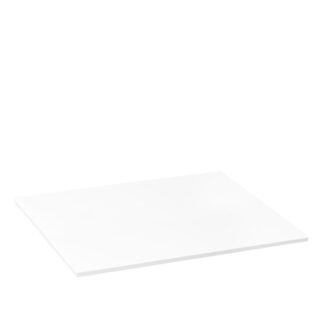 Linear 0.5 tray in white satin-finished plexiglass - 30x20x0,5cm