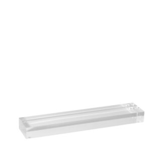 Vassoio espositore 3D Effect in plexiglass trasparente - 25x6x2,5 cm