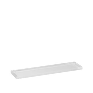 Linear 1.0 tray in clear plexiglass - 25x6x1cm