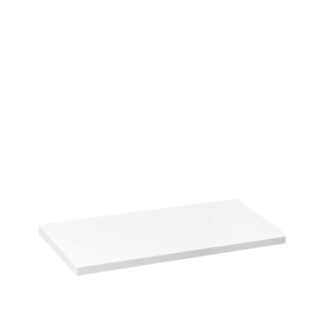 Linear 1.0 tray in white satin-finished plexiglass - 25x14x1cm