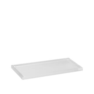 Linear 1.0 tray in clear plexiglass - 25x14x1cm