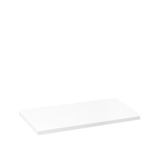 Vassoio espositore Linear 1.0 in plexiglass bianco lucido - 25x14x1cm