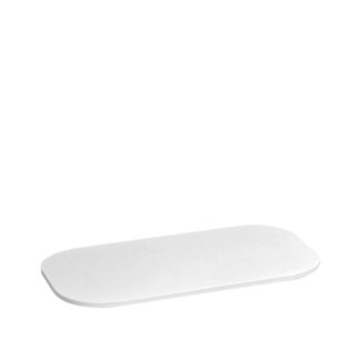 Marble Look tray in white marble-effect plexiglass - 25x14x0,5cm