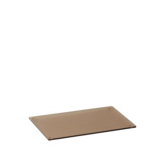 Fumè tray in smoked plexiglass - 18x12x0,3cm