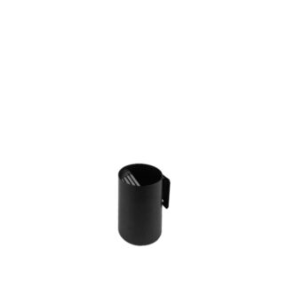 Wall ashtray in black metal | Neliö-