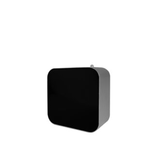 Ultraschalldiffuser aus Aluminium und Paneel aus schwarzem Acryl, 480 ml 