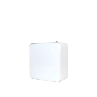 Ultraschalldiffuser aus weißem Aluminium und Paneel aus weißem Acryl, 480 ml 