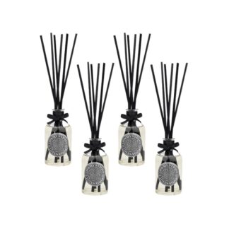 Packaging of 4 room diffuses, White musk & Cyclamen fragrance, 100 ml