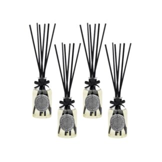 Confezione da 4 diffusori a osmosi, fragranza Oud & Miele, 100 ml