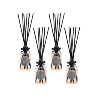 Packaging of 4 room diffusers, Pear & Vanilla fragrance, 100 ml