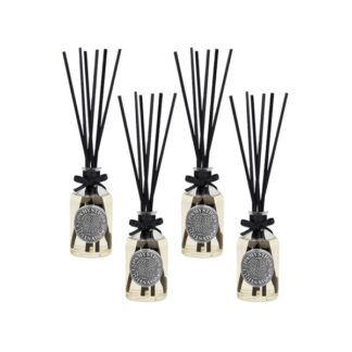 Packaging of 4 room diffusers, Vanilla & Mandarin fragrance, 100 ml