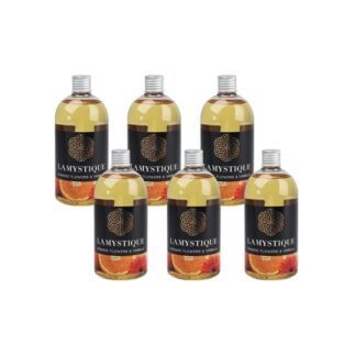 Confezione da 6 refill Fiori d'Arancio & Vaniglia, 500 ml
