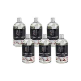 Packaging of 6 refills Cotton flowers, 500 ml