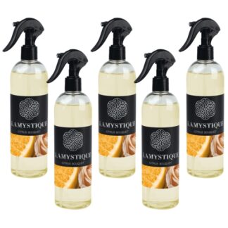 Confezione da 5 profumatori per ambienti e tessuti, fragranza Bouquet d'Agrumi, 500 ml