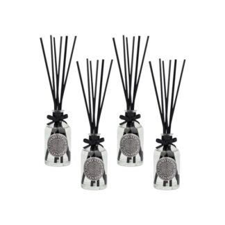 Packaging of 4 room diffusers, Bergamot & Grapefruit fragrance, 100 ml