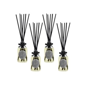 LaMystique, Raumduft Diffuser in transparentem Glas, Duft Citrus Bouquet, 100 ml