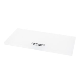 Ferragamo, Ablage aus satiniertem Plexiglas, 25x12x1 h cm
